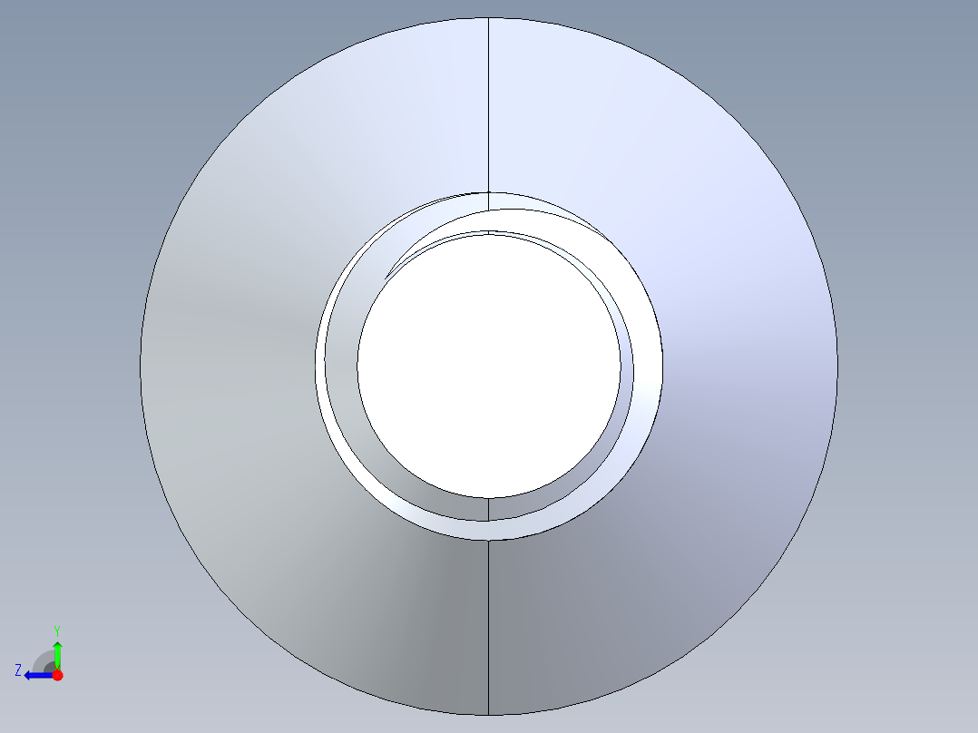 锥形内六角头螺钉-FHCS 0.3125x 0.625右视图