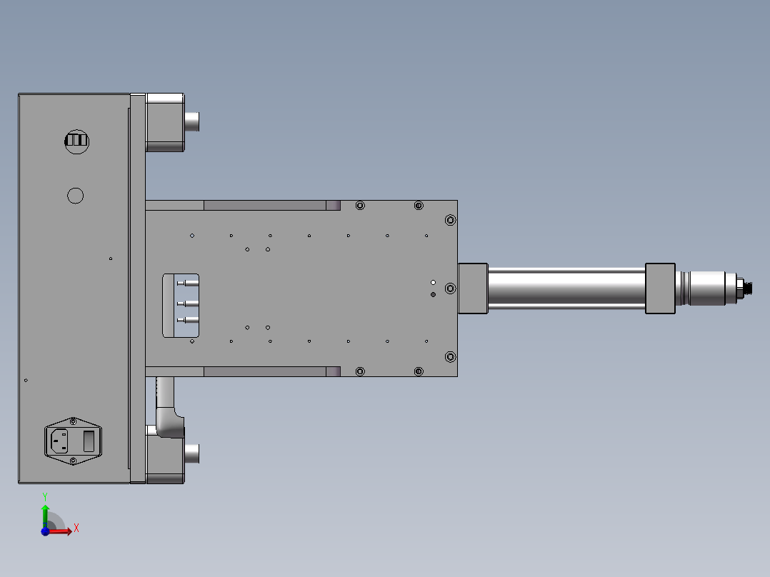 精巧热熔机前视图