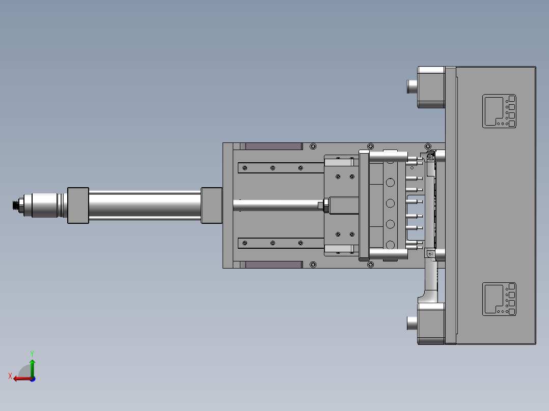 精巧热熔机后视图