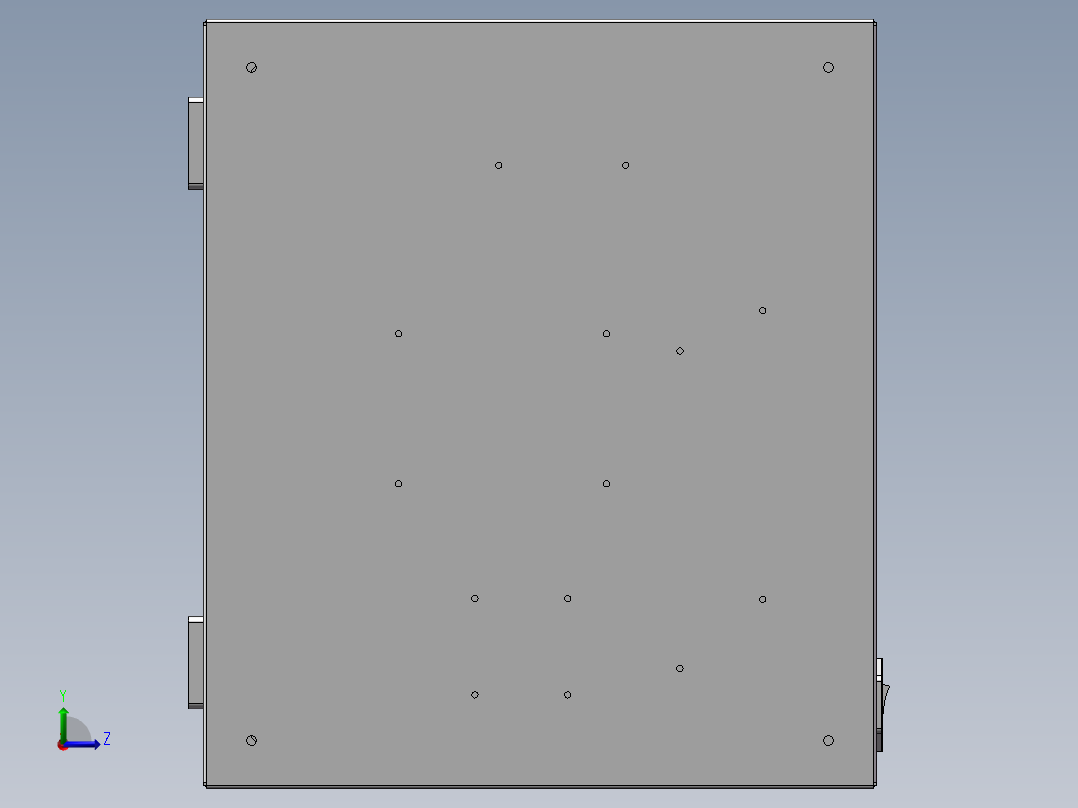 精巧热熔机左视图