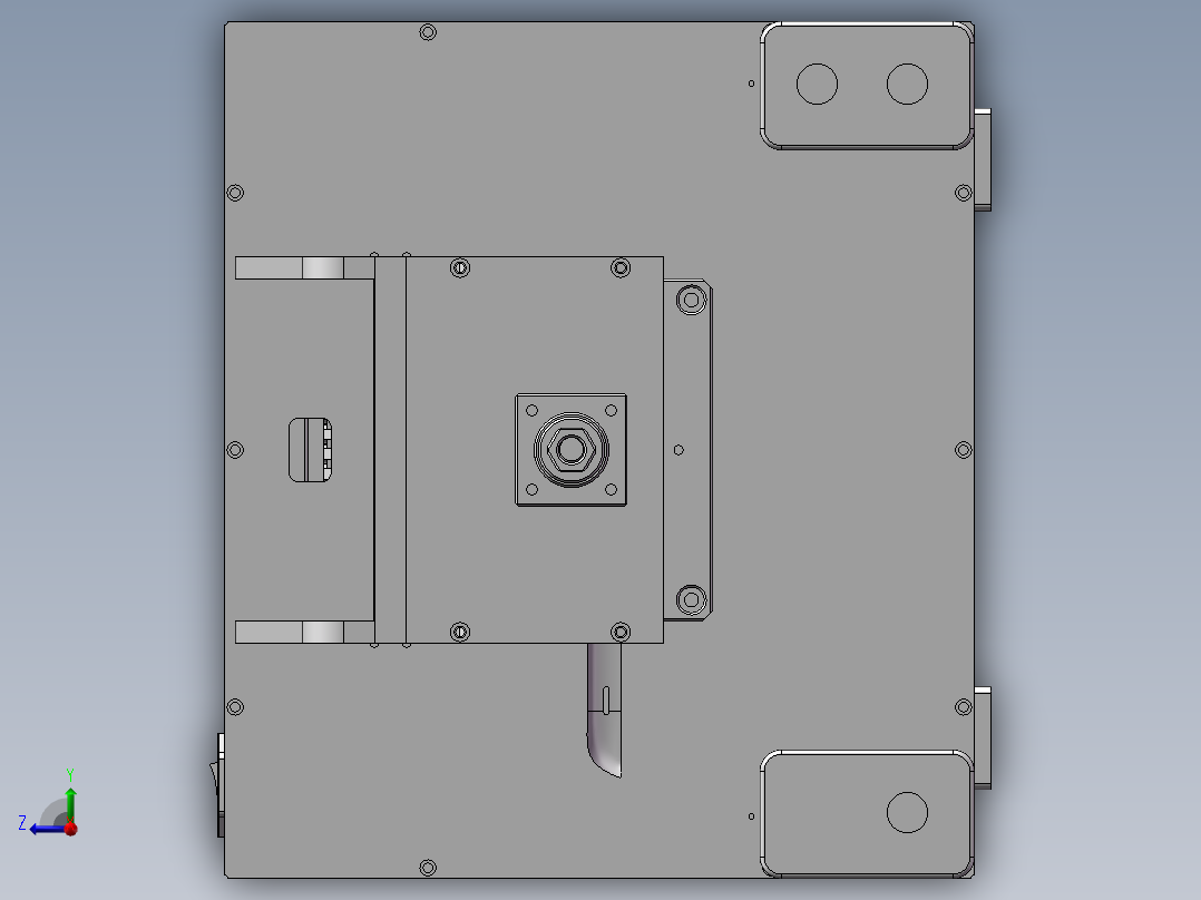 精巧热熔机右视图