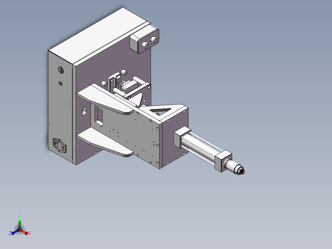 精巧热熔机正等轴测图