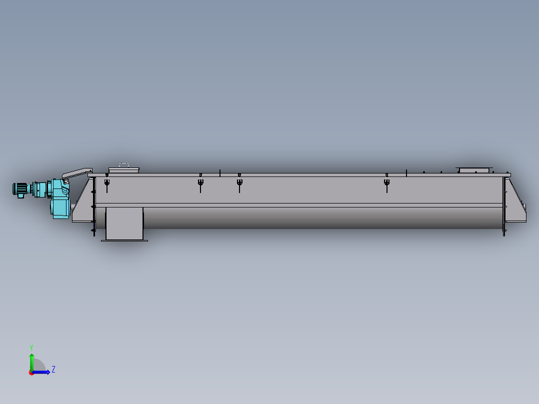 一台测试电机左视图