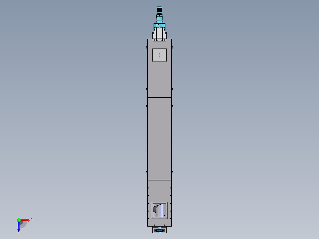 一台测试电机俯视图