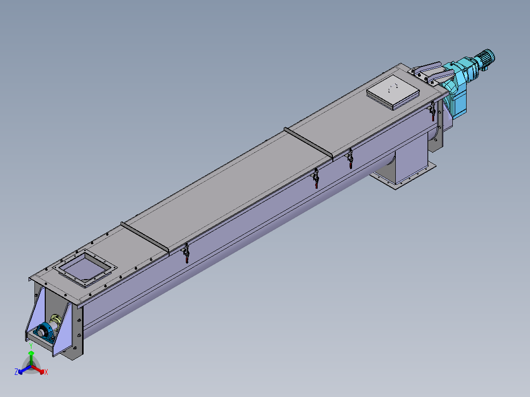 一台测试电机正等轴测图
