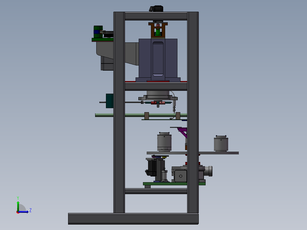 全自动绕线机左视图
