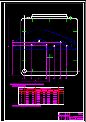 组合机床多轴箱装配图，始依据图等