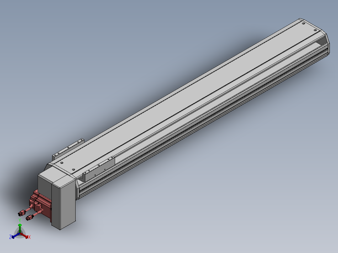 精密模组MT170-L125-1000-RD-M75-C4正等轴测图