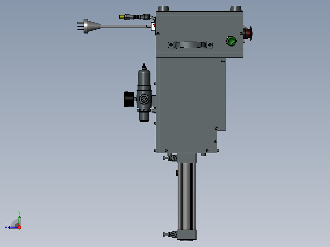 Moinet-ECG键支架贴防水胶治具右视图