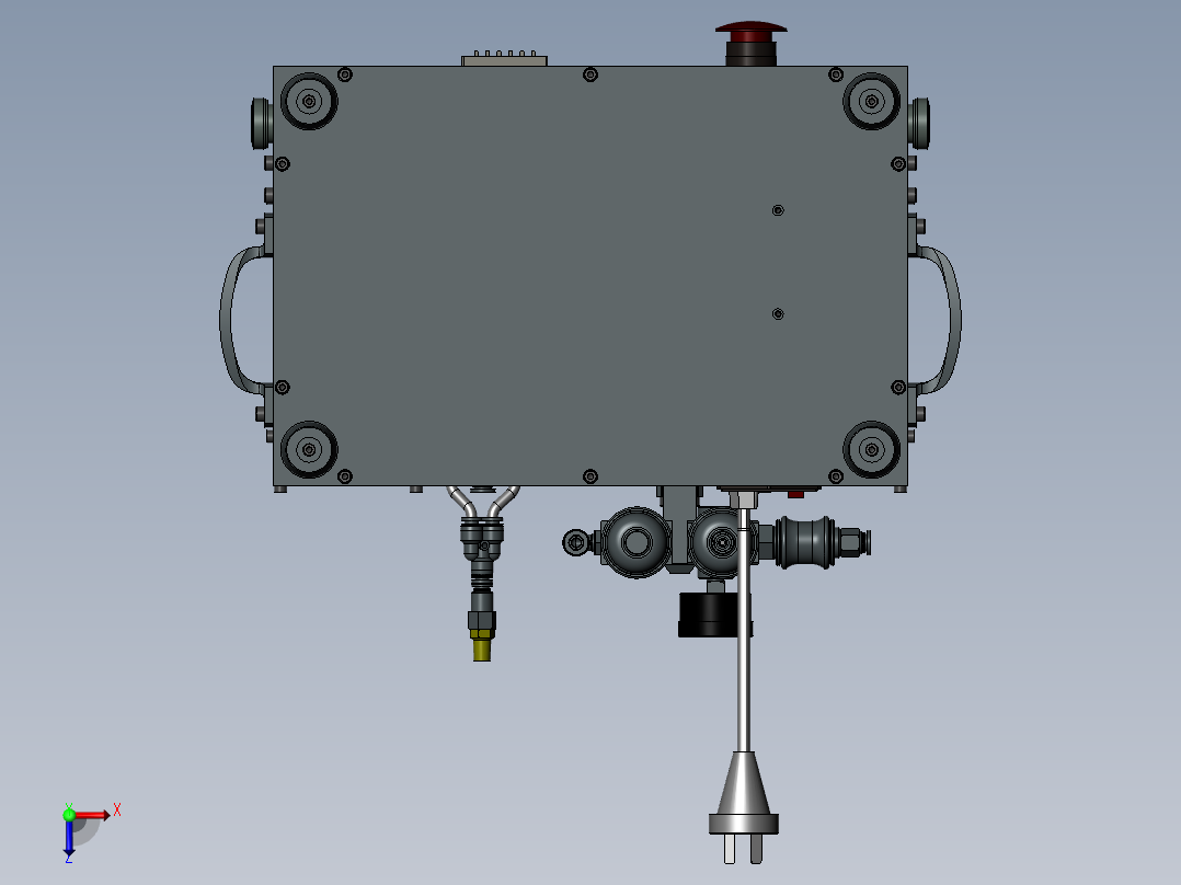 Moinet-ECG键支架贴防水胶治具俯视图