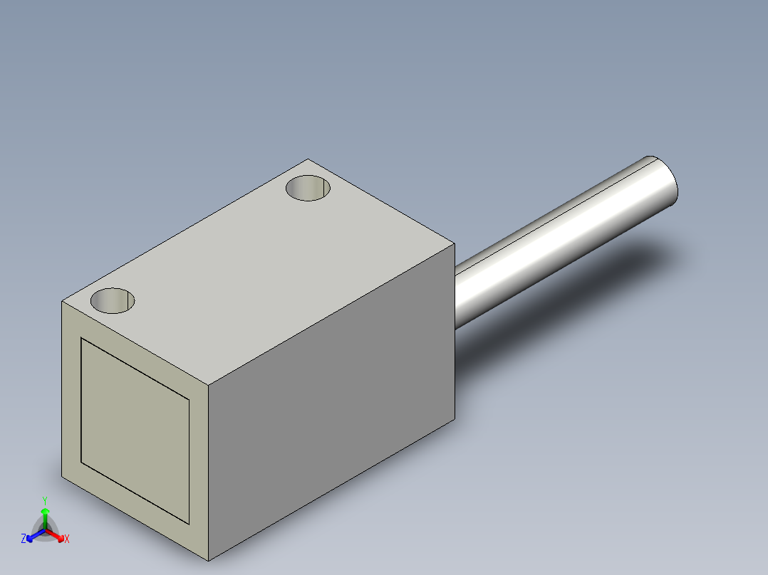 基恩士LX2-110R_kc图纸模型主视图
