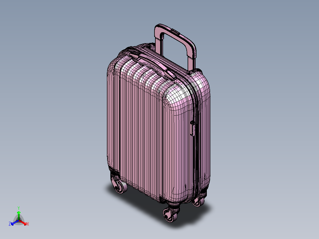 箱包三正等轴测图