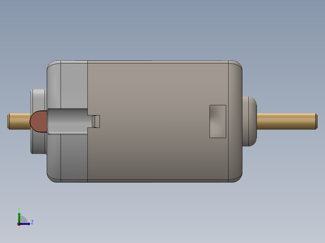 直流电动机4左视图