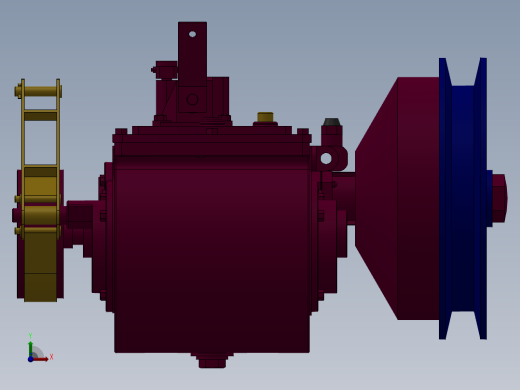 带传动扭力调速驱动箱972019前视缩略图