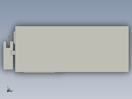 直线模组LHA6-S250-L-200W(16丝杆)设计图纸前视缩略图