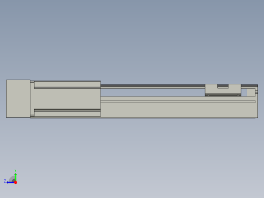 直线模组LHA6-S250-L-200W(16丝杆)设计图纸右视缩略图