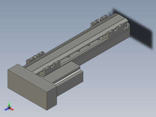 直线模组LHA6-S250-L-200W(16丝杆)设计图纸正等轴测缩略图