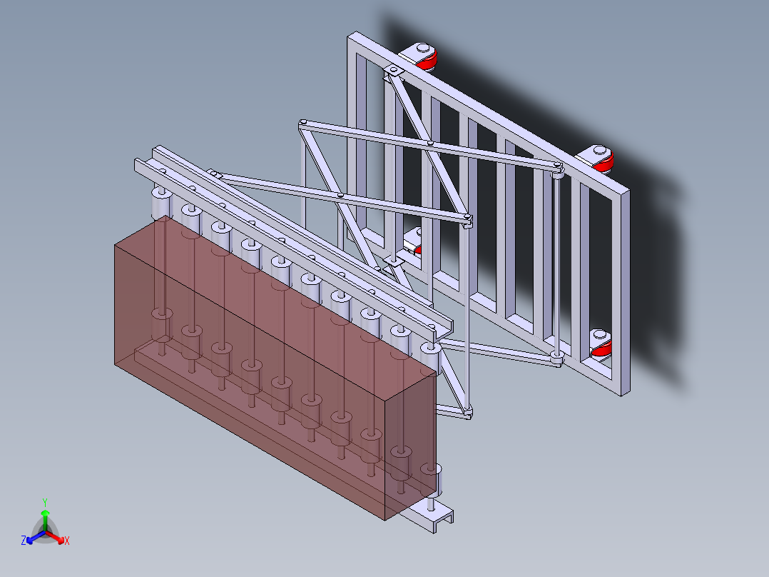剪式移动提升输送机构