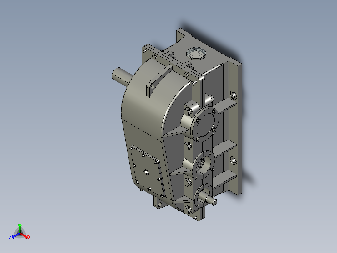 1G132--二级圆柱直齿减速器设计【三维proe】
