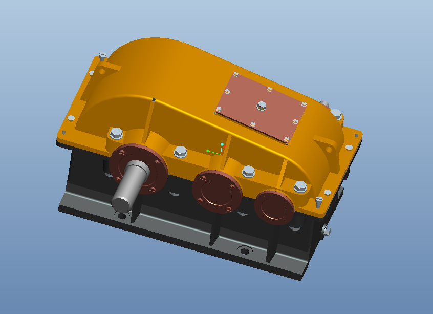 1G132--二级圆柱直齿减速器设计【三维proe】