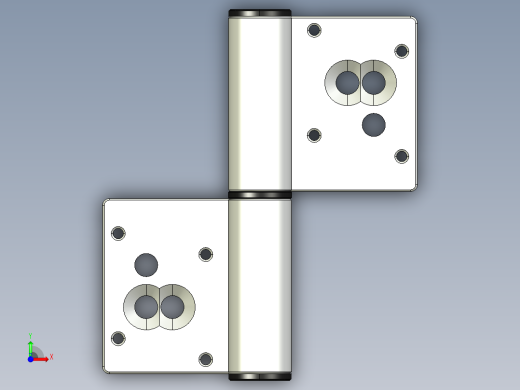 型材-KJN 10-10 SLOT REMOVABLE HINGE 3842544554前视缩略图