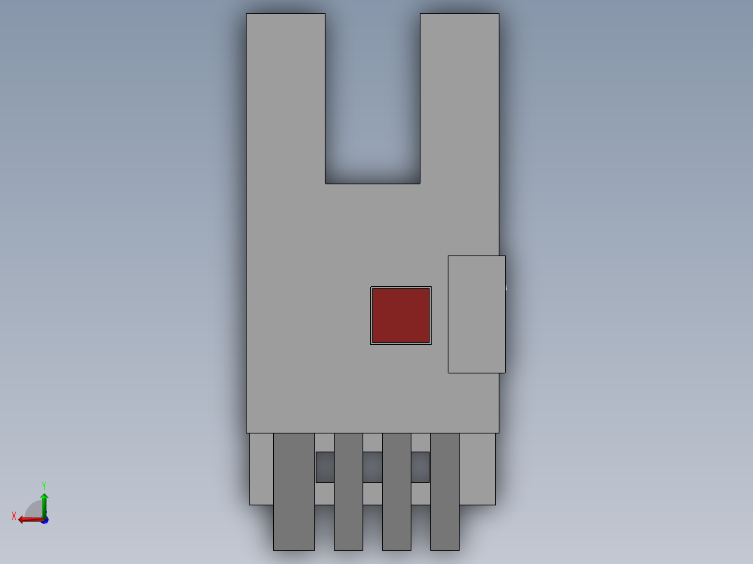 光电开关-EE-SX472（配接线端子）后视图