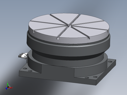 回转工作台组件模型