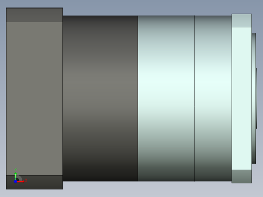 直齿孔PLF160-L1-LC 42-114.3-200-M12.stp前视缩略图
