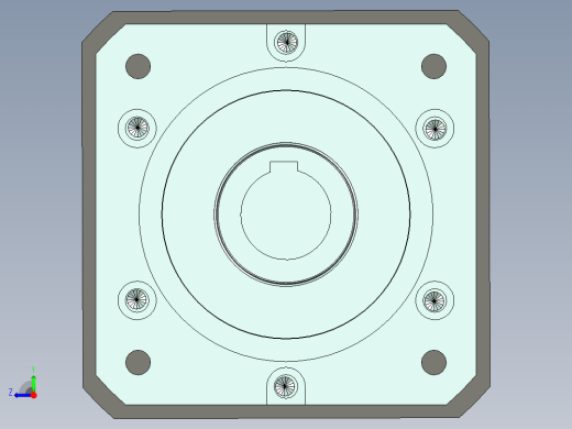 直齿孔PLF160-L1-LC 42-114.3-200-M12.stp右视缩略图