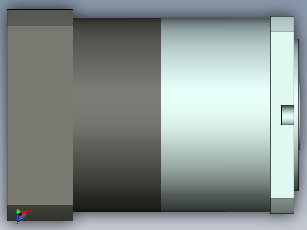 直齿孔PLF160-L1-LC 42-114.3-200-M12.stp俯视图