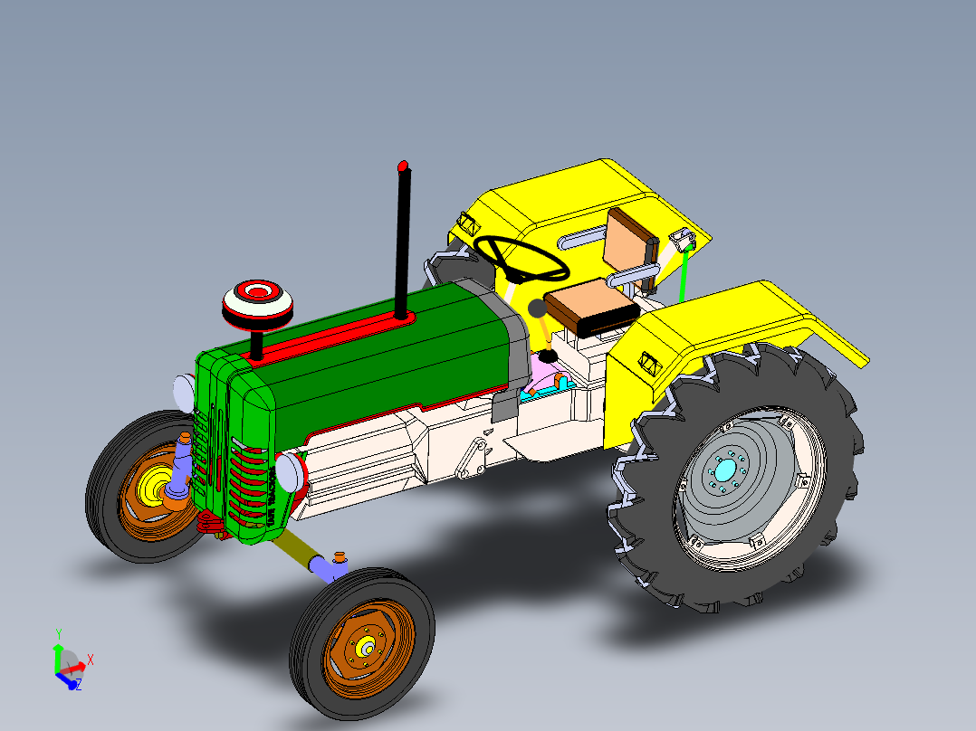 低速牵引拖车拖拉机