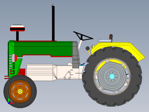 低速牵引拖车拖拉机前视缩略图