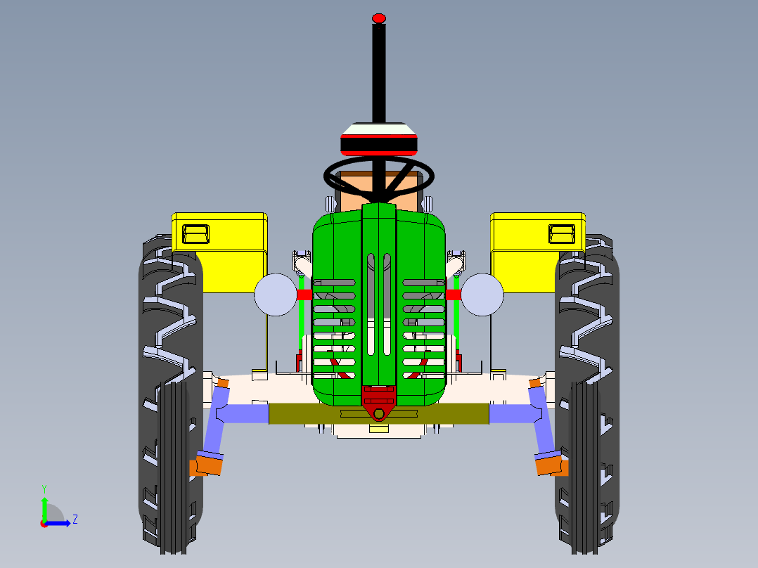 低速牵引拖车拖拉机左视图