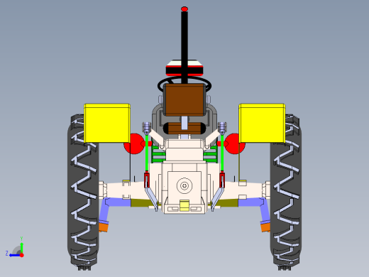 低速牵引拖车拖拉机右视缩略图
