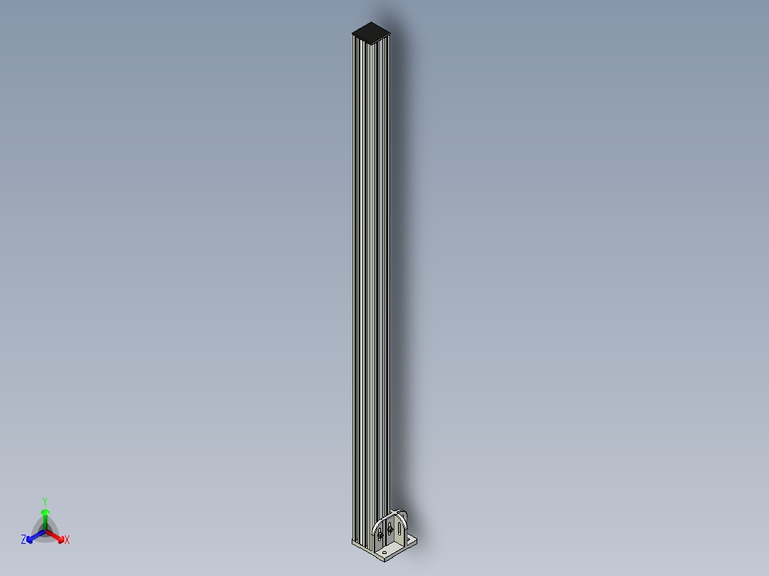 型材-BR 90X90 POST KJN90POST主视图