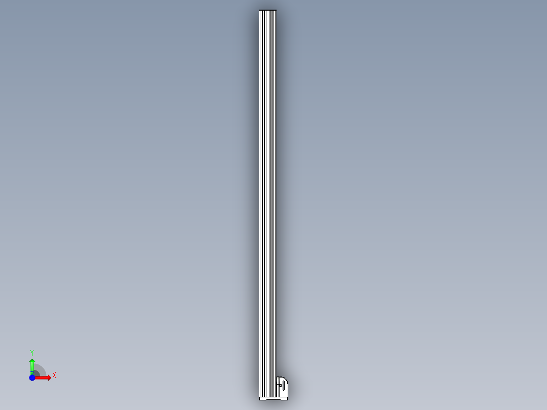 型材-BR 90X90 POST KJN90POST前视图