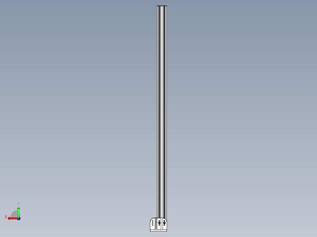 型材-BR 90X90 POST KJN90POST后视图