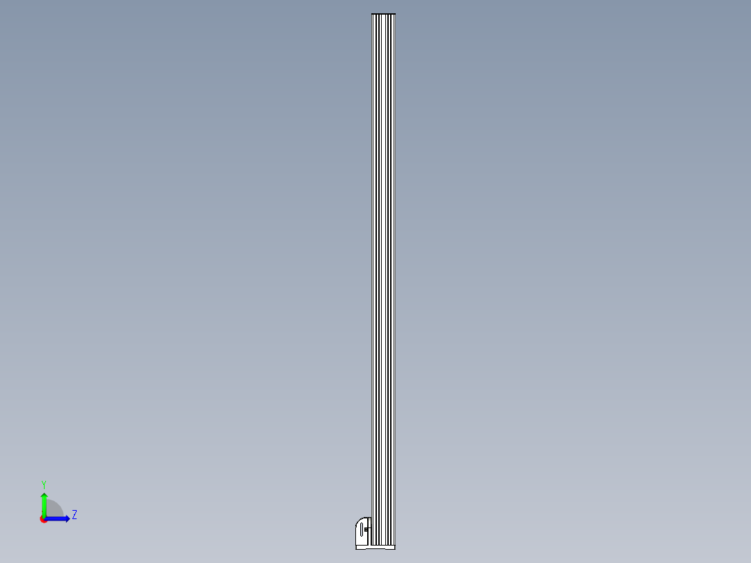 型材-BR 90X90 POST KJN90POST左视图