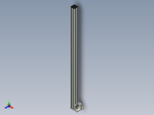 型材-BR 90X90 POST KJN90POST正等轴测缩略图