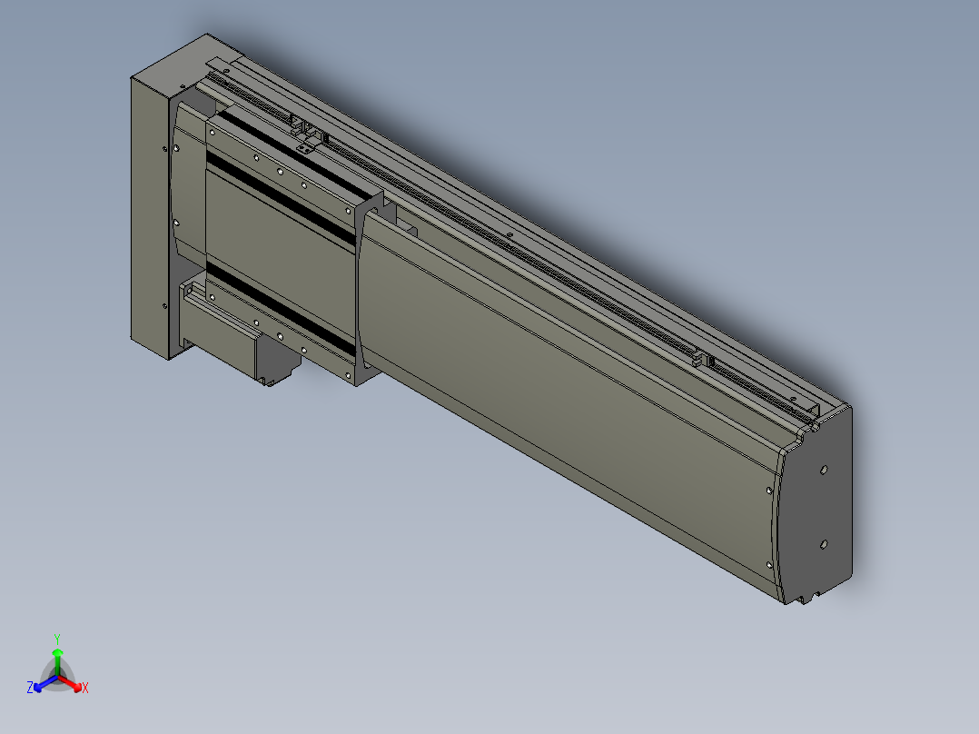 VF丝杆传动-一般环境VF22-S550-BL主视图