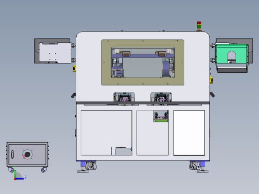 详细非标钣金机架左视缩略图