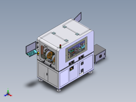 详细非标钣金机架正等轴测缩略图