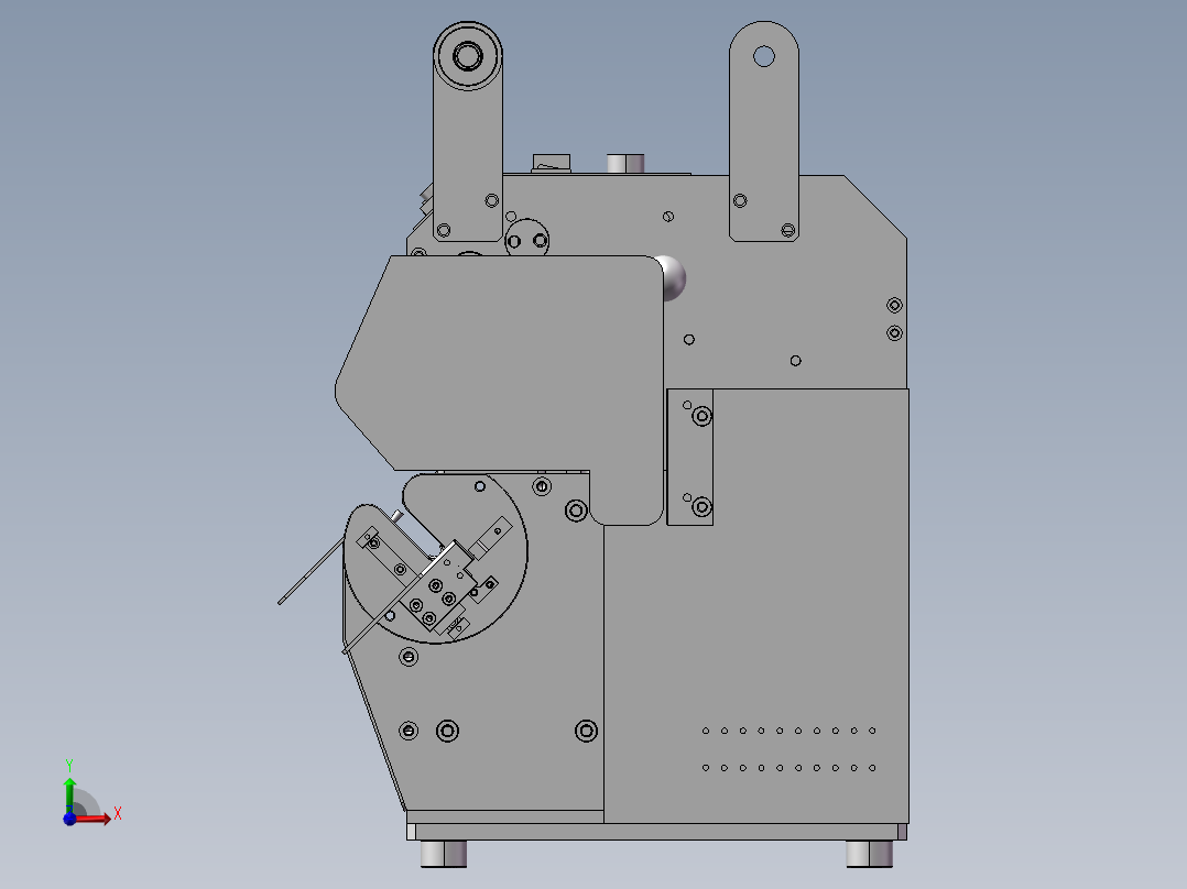 卷胶布机(完整版)前视图