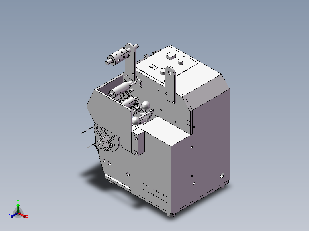 卷胶布机(完整版)正等轴测图