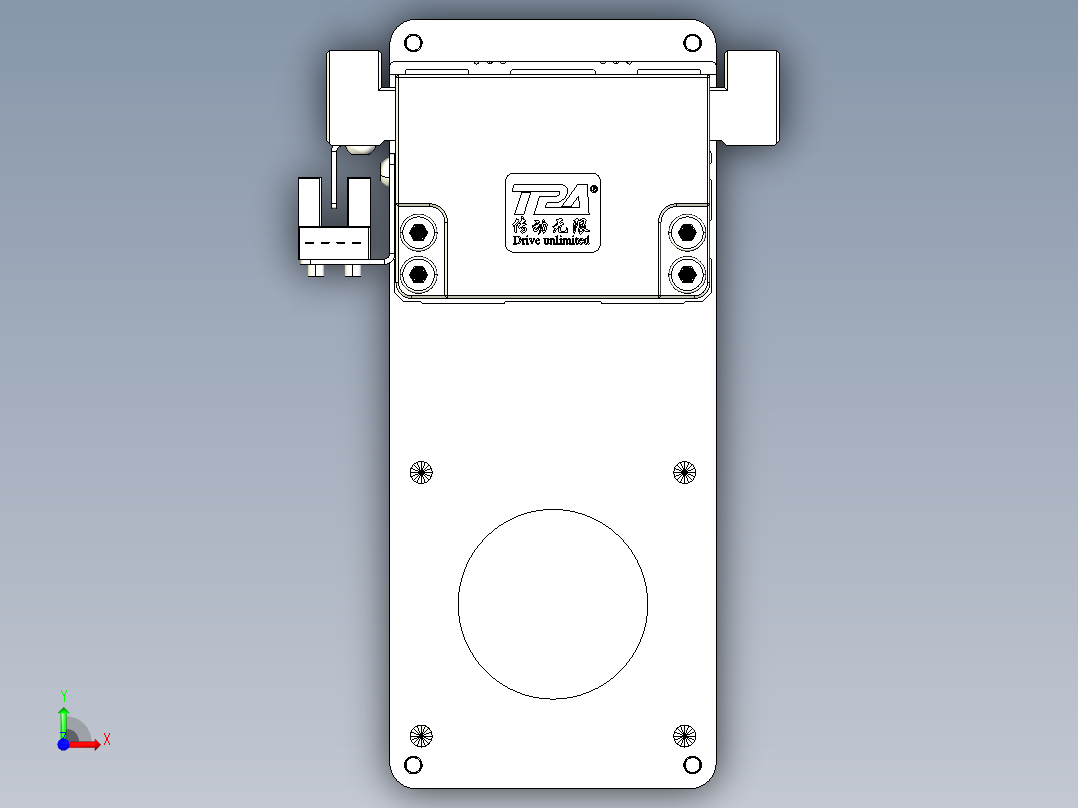 TPA-KNR-60E-1205C-L550A1-MP-BJ60-N3线性模块铝制底座前视图