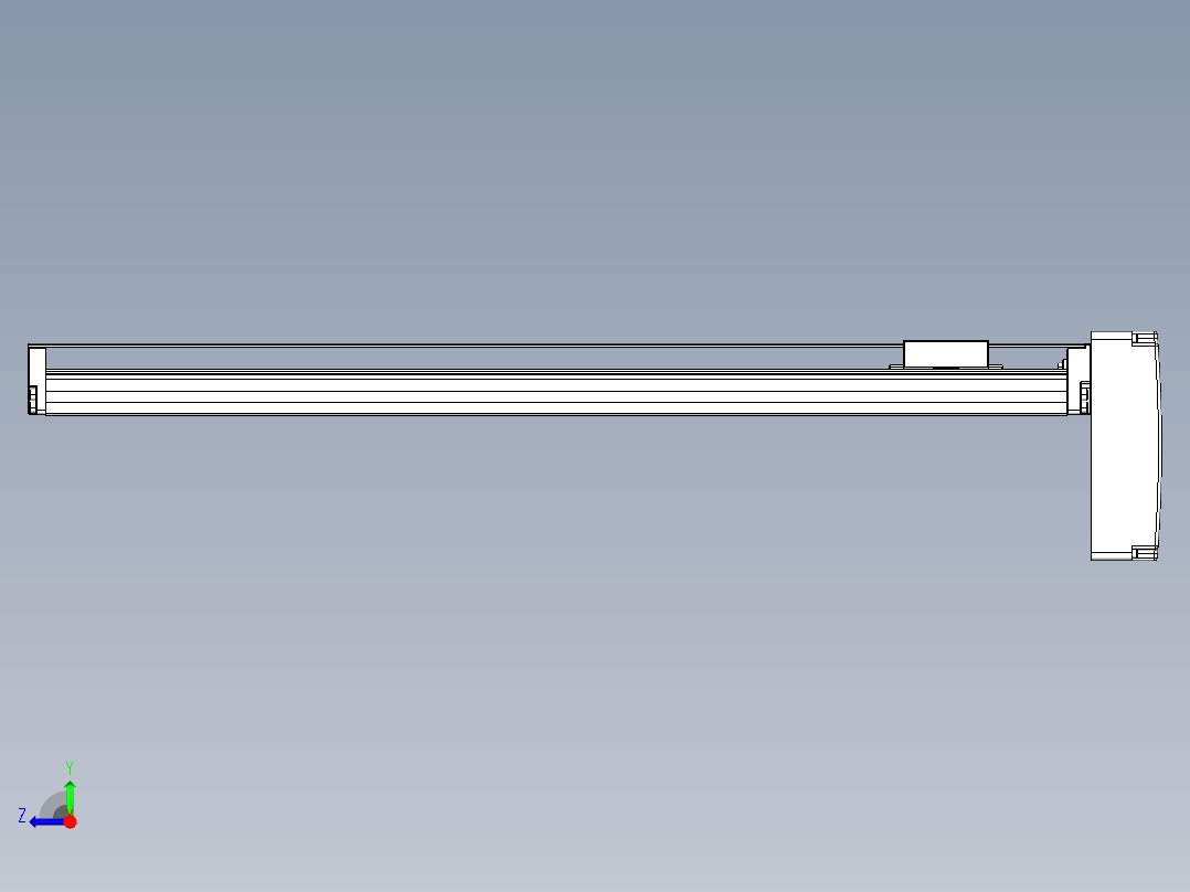 TPA-KNR-60E-1205C-L550A1-MP-BJ60-N3线性模块铝制底座右视图