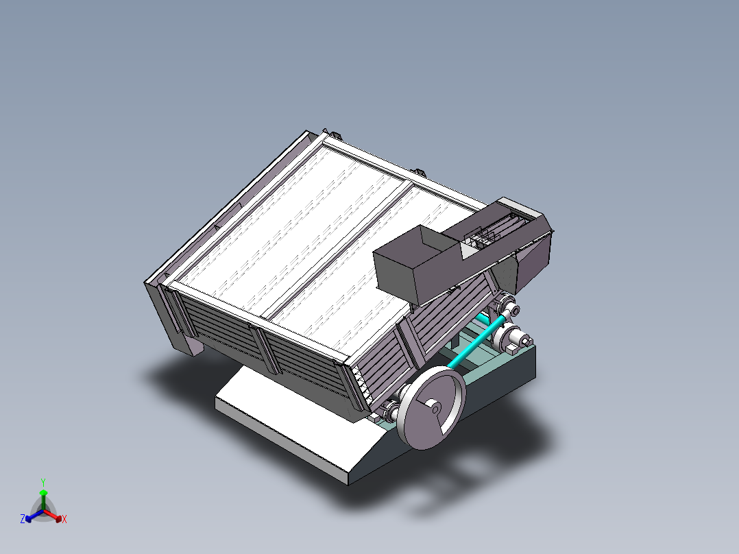 谷物分离机sw18可编辑正等轴测图
