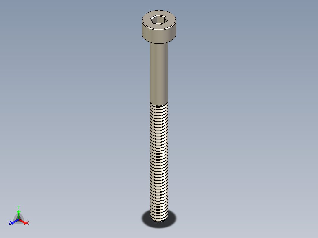 Screw_DIN_912_M2x25_A2.STEP公制内六角螺钉