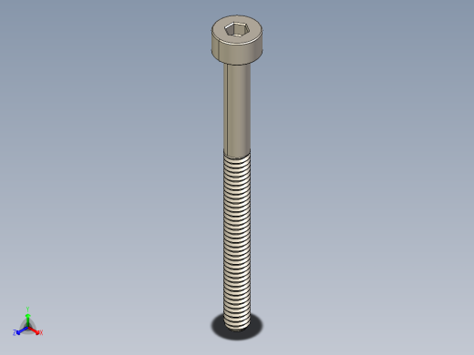 Screw_DIN_912_M2x25_A2.STEP公制内六角螺钉