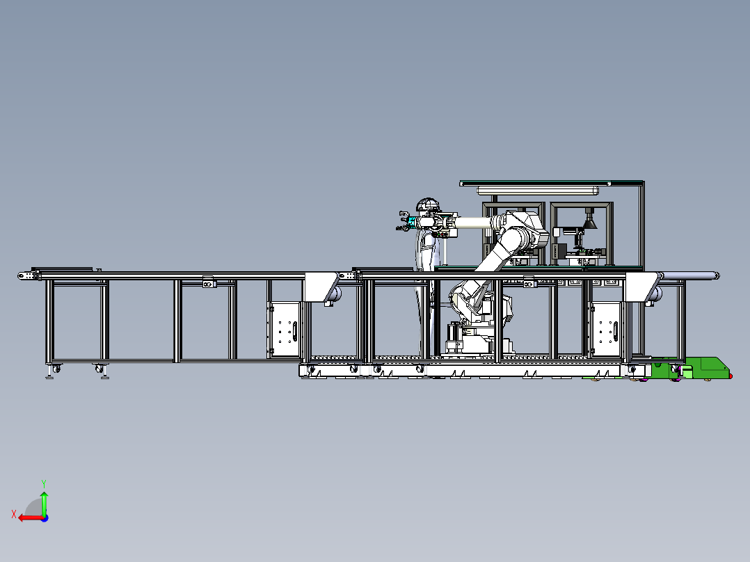 圆环小件的自动化视觉检测机构后视图